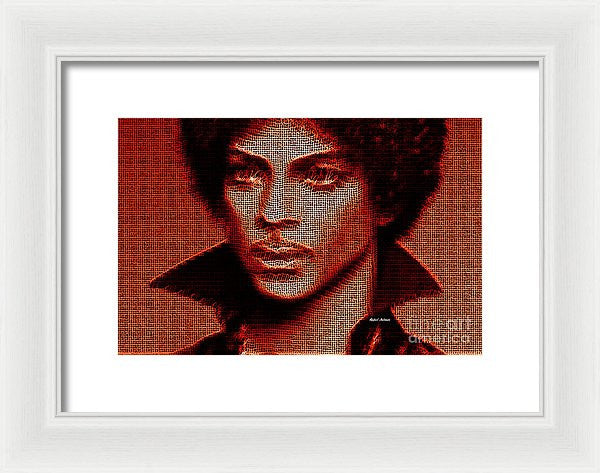 Framed Print - Prince - Tribute In Red