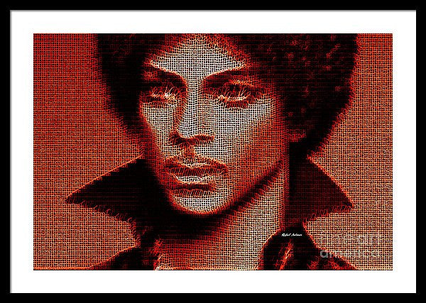 Framed Print - Prince - Tribute In Red