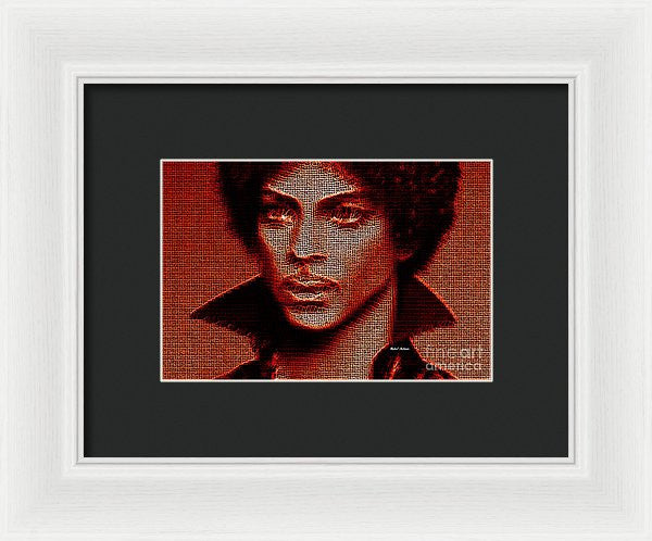 Framed Print - Prince - Tribute In Red