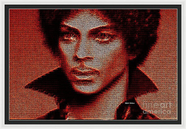 Framed Print - Prince - Tribute In Red