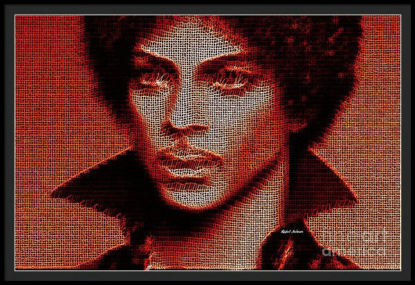 Framed Print - Prince - Tribute In Red