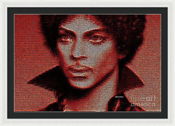 Framed Print - Prince - Tribute In Red