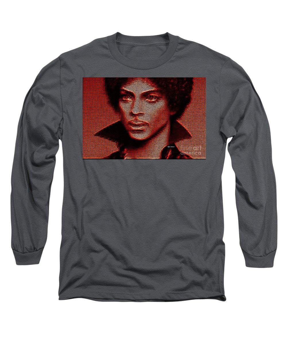 Long Sleeve T-Shirt - Prince - Tribute In Red