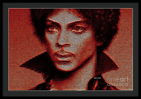 Framed Print - Prince - Tribute In Red