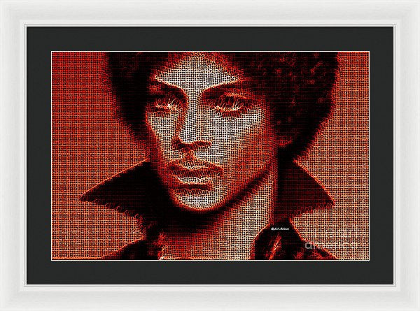 Framed Print - Prince - Tribute In Red