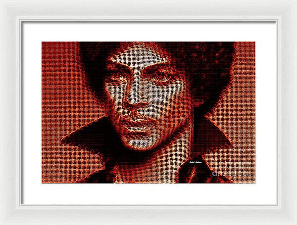 Framed Print - Prince - Tribute In Red