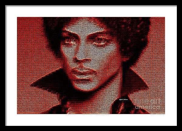 Framed Print - Prince - Tribute In Red