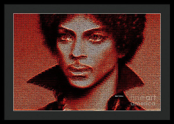 Framed Print - Prince - Tribute In Red