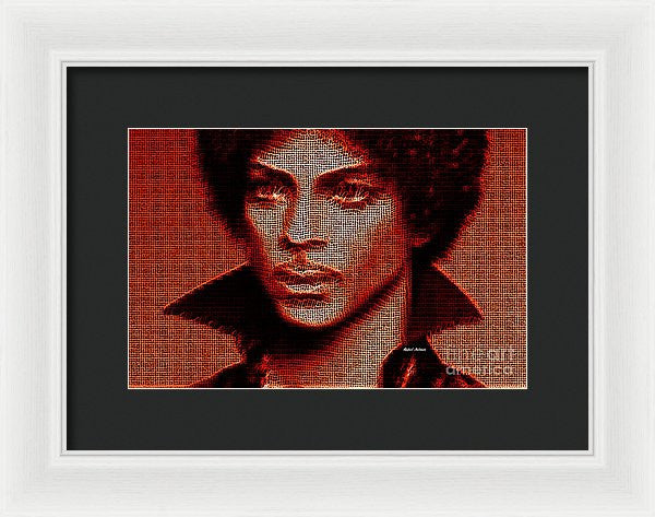 Framed Print - Prince - Tribute In Red