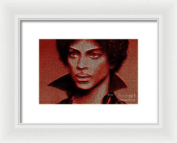 Framed Print - Prince - Tribute In Red