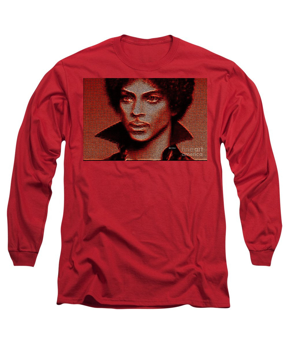 Long Sleeve T-Shirt - Prince - Tribute In Red