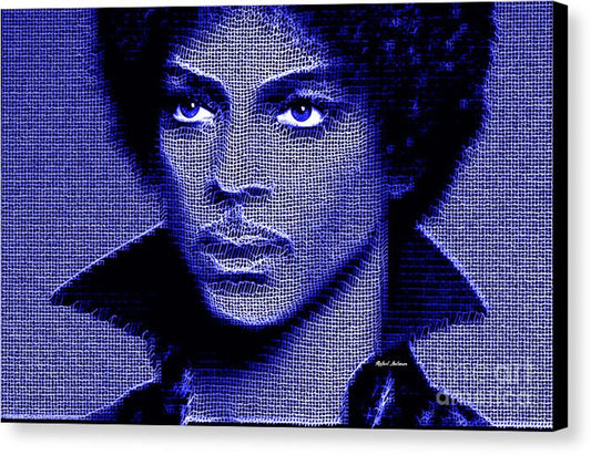 Canvas Print - Prince - Tribute In Royal Blue