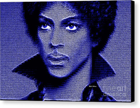 Impression sur toile - Prince - Hommage en bleu royal