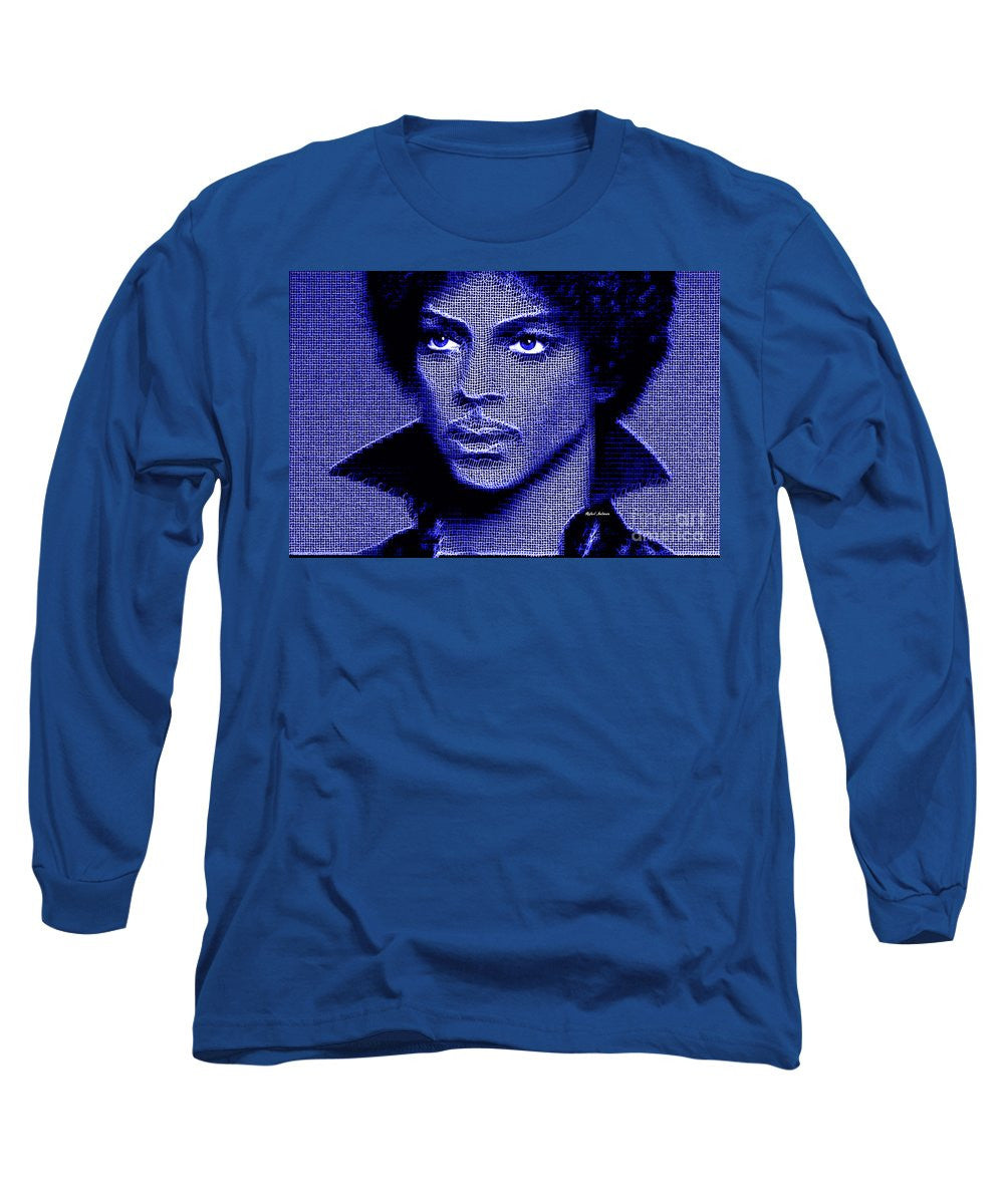 Long Sleeve T-Shirt - Prince - Tribute In Royal Blue