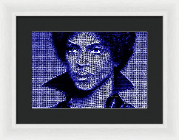 Impression encadrée - Prince - Hommage en bleu royal