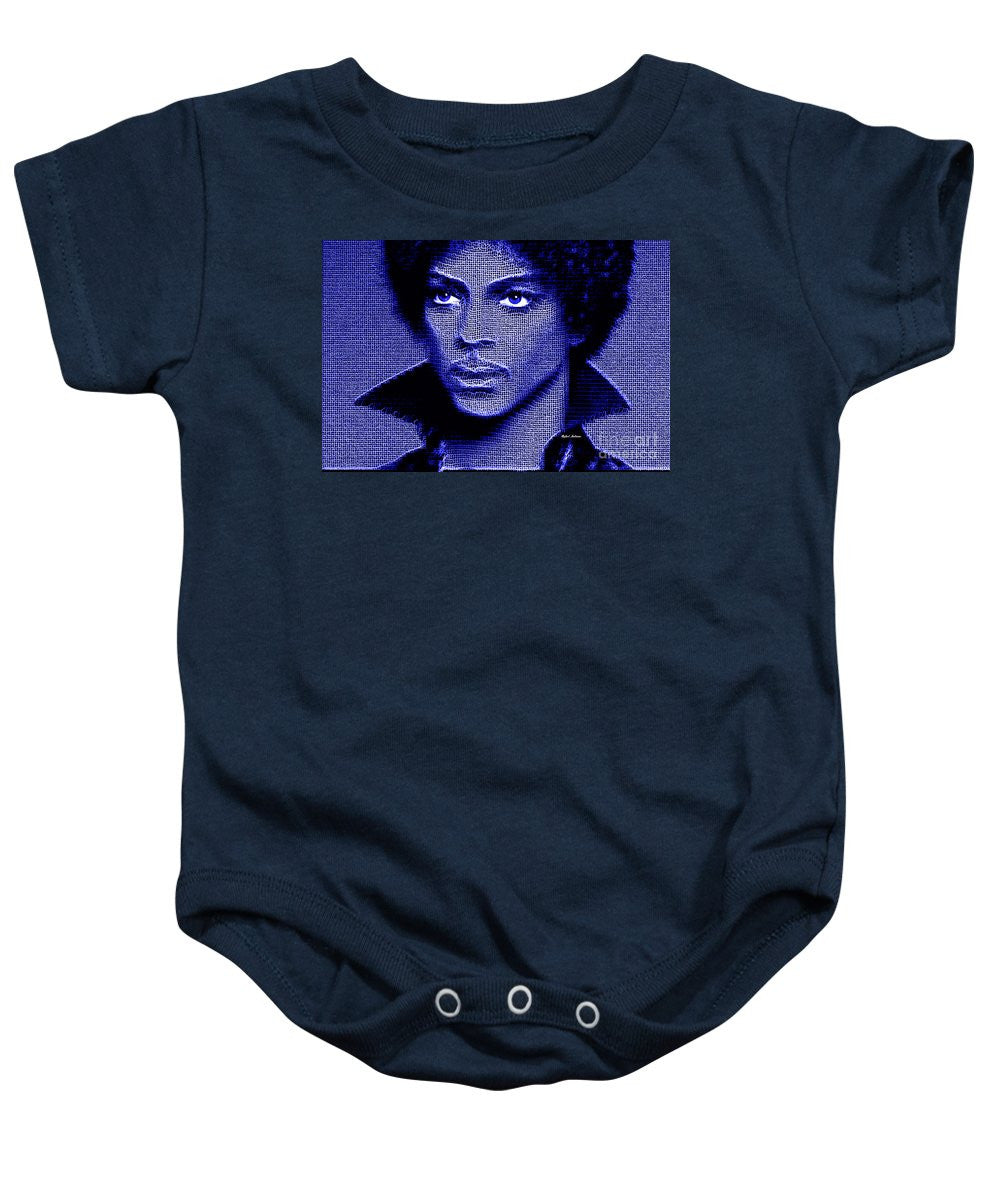 Grenouillère pour bébé - Prince - Hommage en bleu royal