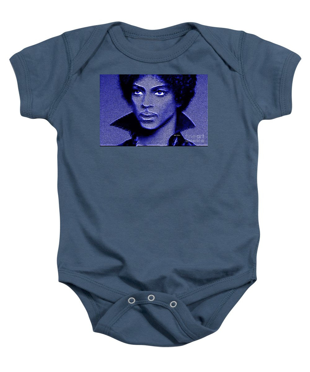 Grenouillère pour bébé - Prince - Hommage en bleu royal