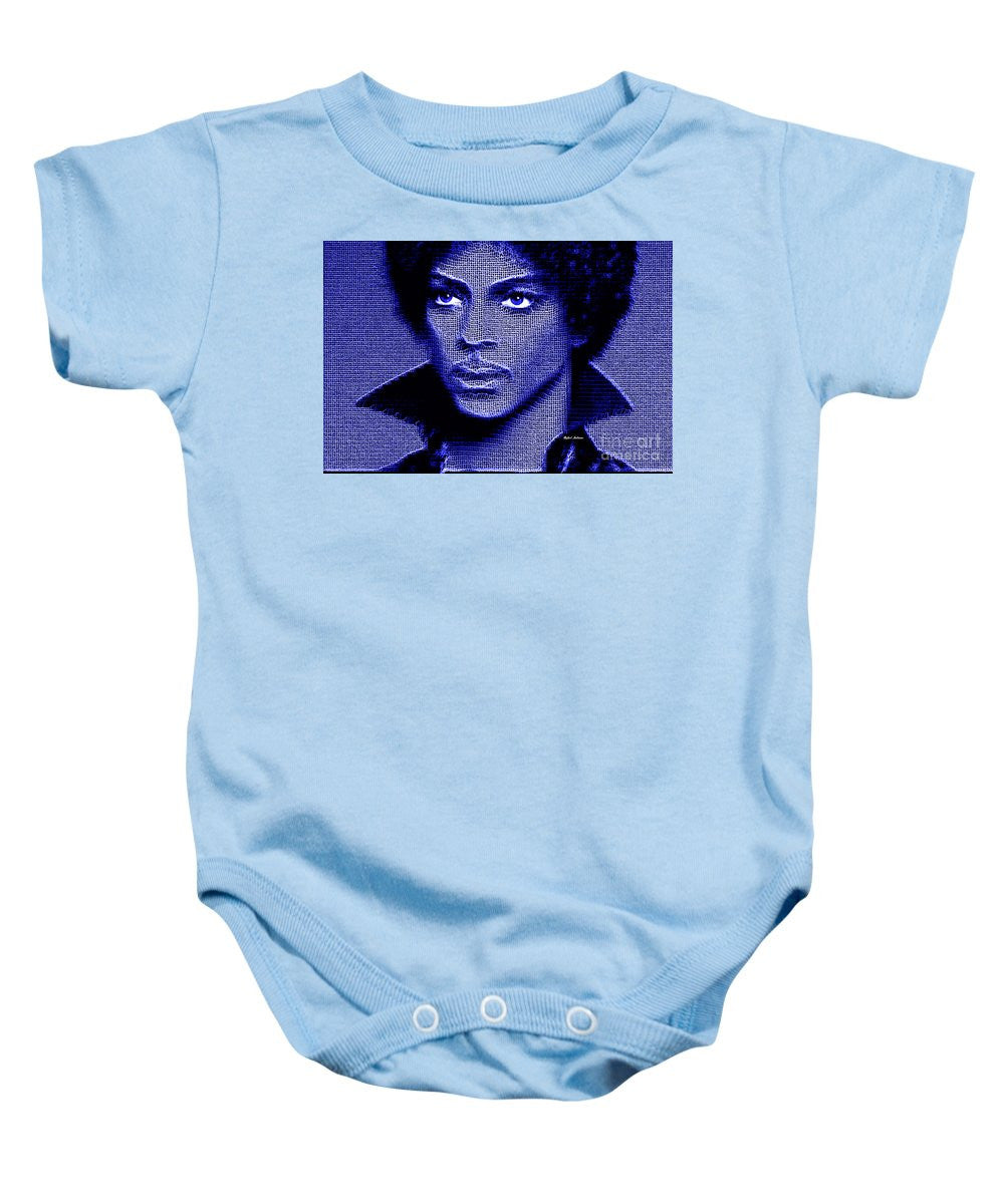 Grenouillère pour bébé - Prince - Hommage en bleu royal