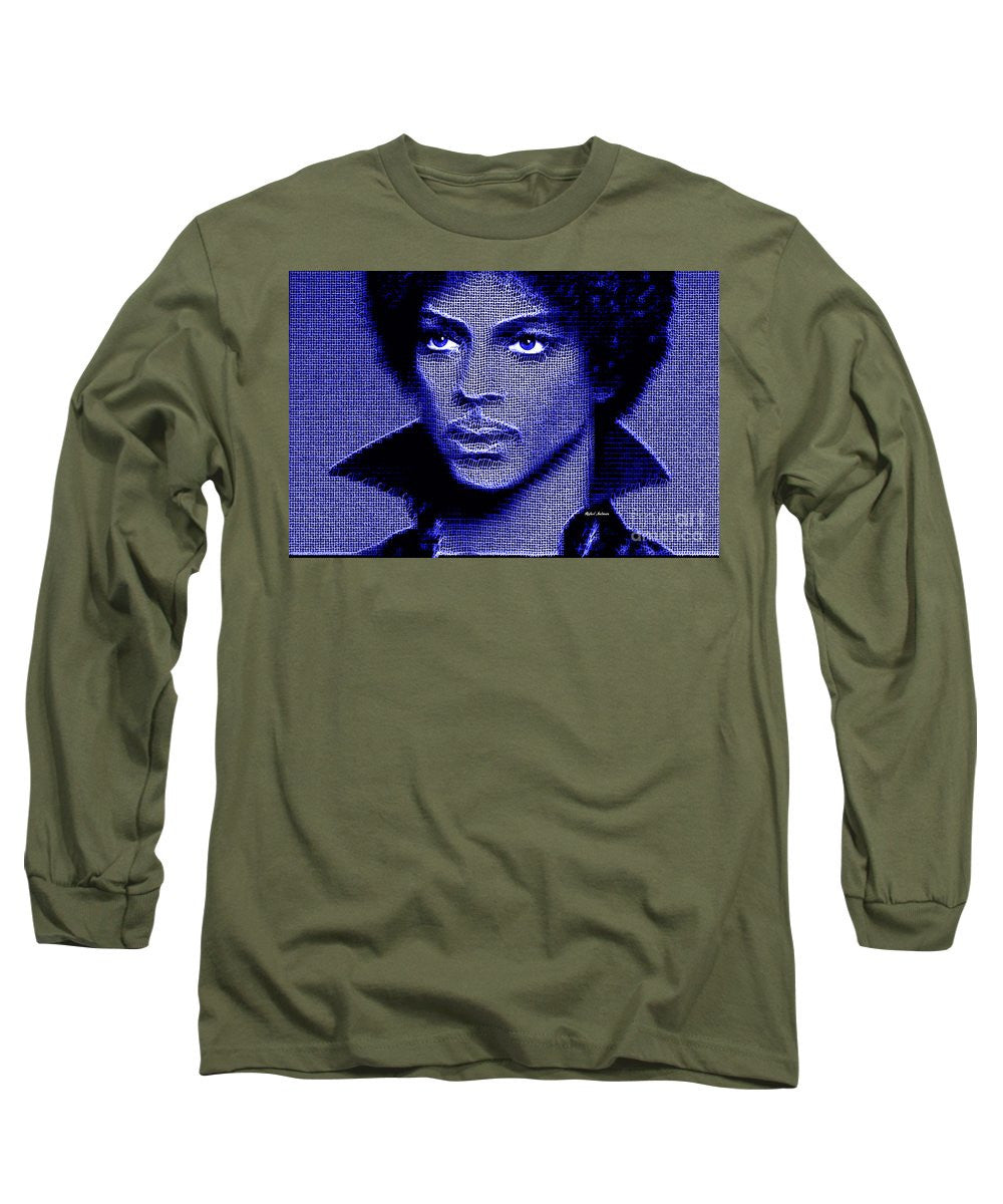 Long Sleeve T-Shirt - Prince - Tribute In Royal Blue