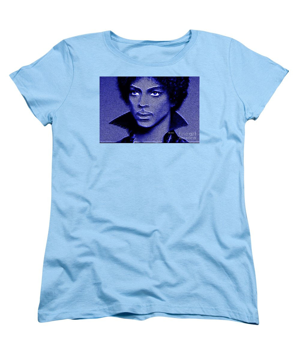 Women's T-Shirt (Standard Cut) - Prince - Tribute In Royal Blue