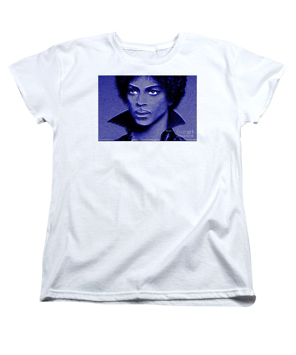 Women's T-Shirt (Standard Cut) - Prince - Tribute In Royal Blue