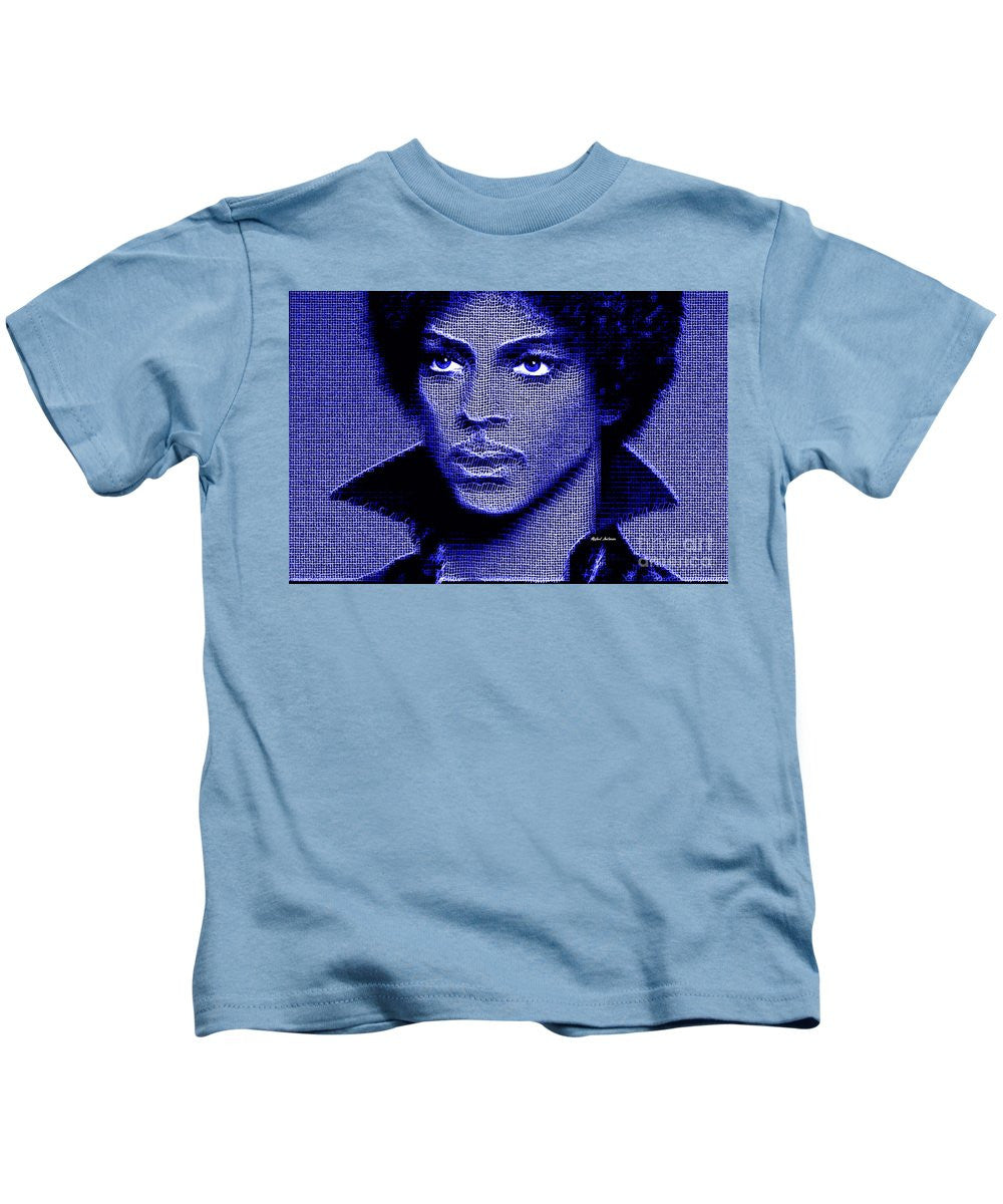 Kids T-Shirt - Prince - Tribute In Royal Blue