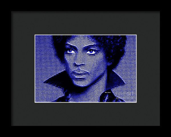 Impression encadrée - Prince - Hommage en bleu royal