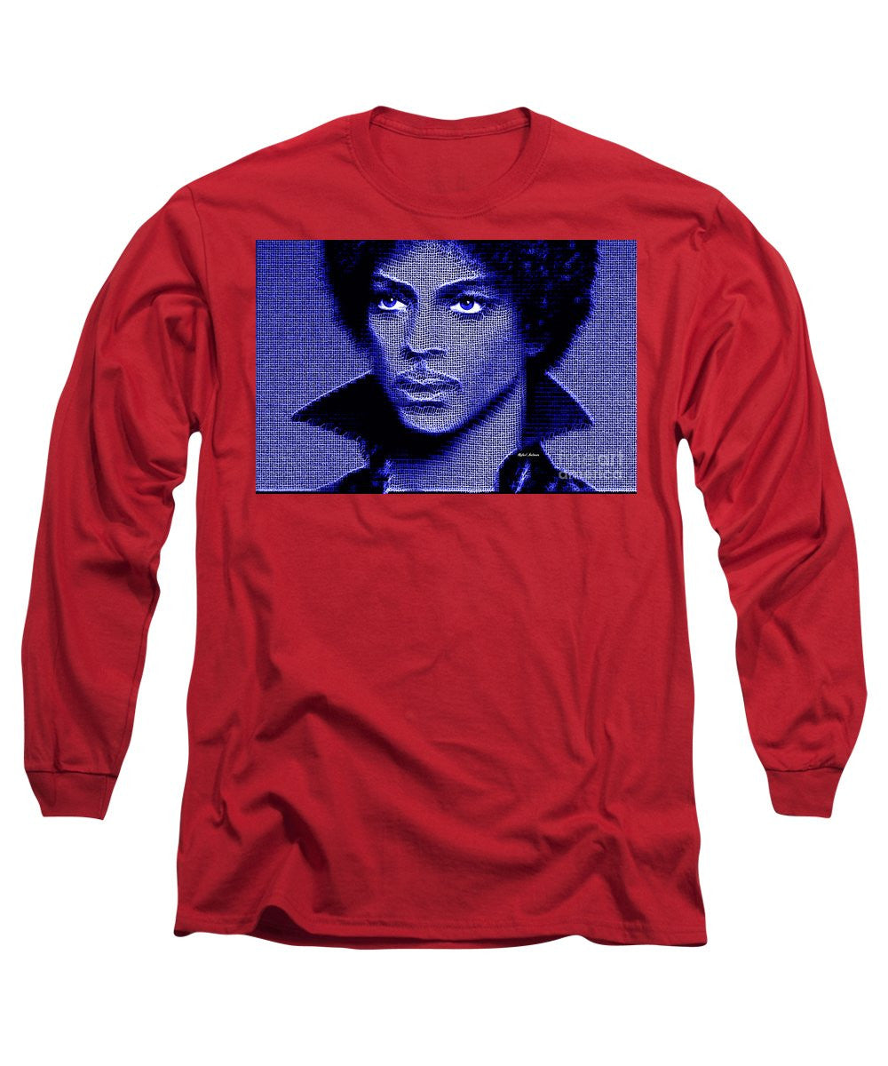 Long Sleeve T-Shirt - Prince - Tribute In Royal Blue