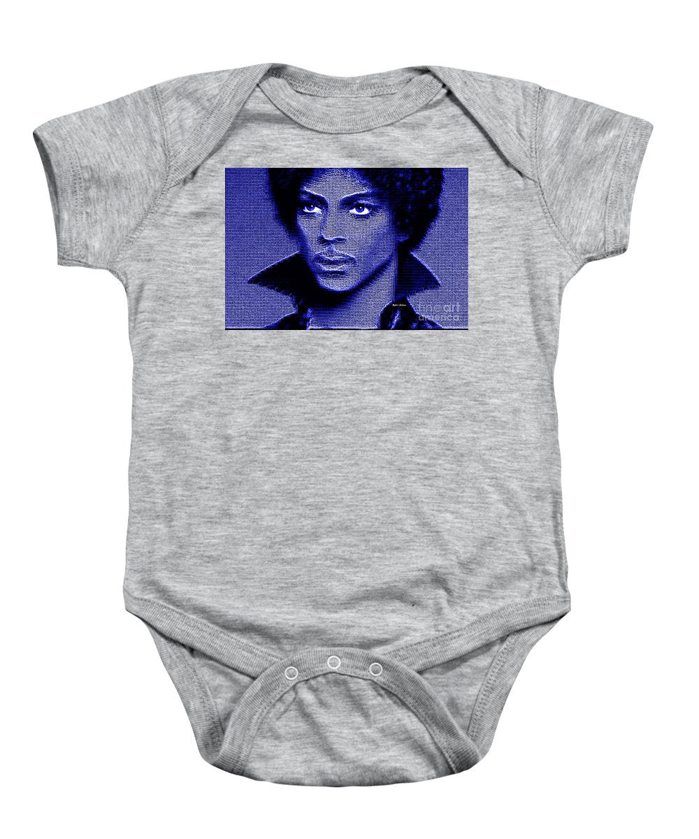 Grenouillère pour bébé - Prince - Hommage en bleu royal