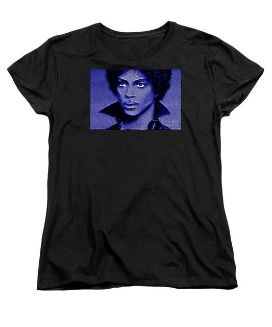 Women's T-Shirt (Standard Cut) - Prince - Tribute In Royal Blue