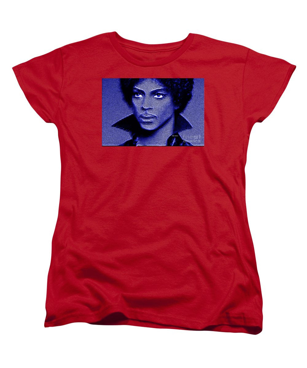 Women's T-Shirt (Standard Cut) - Prince - Tribute In Royal Blue