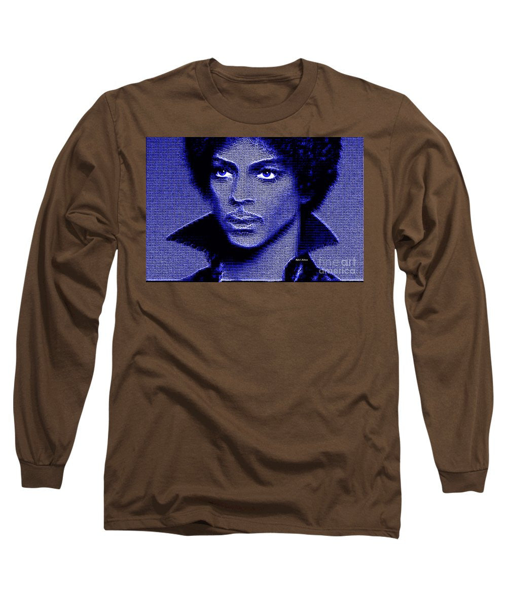 Long Sleeve T-Shirt - Prince - Tribute In Royal Blue