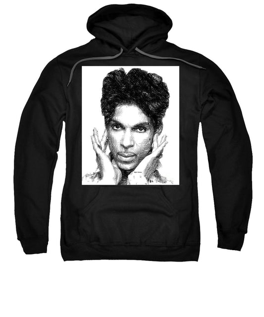 Sweatshirt - Prince - Tribute Sketch In Black And White 2