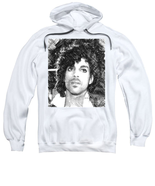 Sweatshirt - Prince - Tribute Sketch In Black And White 3