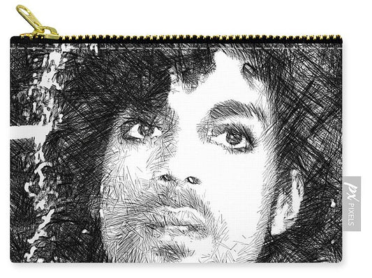 Carry-All Pouch - Prince - Tribute Sketch In Black And White 3