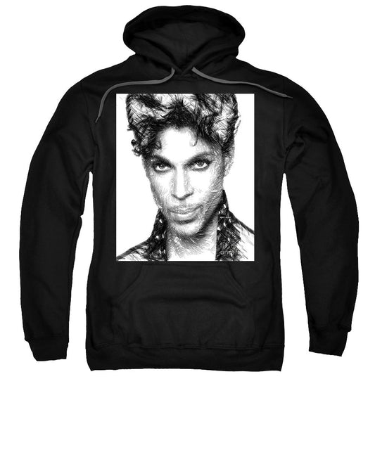 Sweatshirt - Prince - Tribute Sketch In Black And White