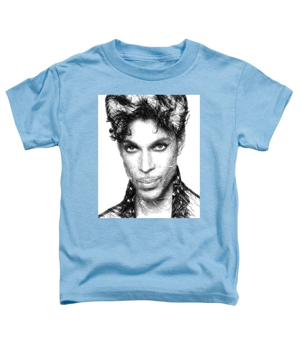 Toddler T-Shirt - Prince - Tribute Sketch In Black And White