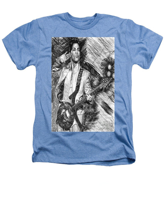 Heathers T-Shirt - Prince - Tribute With Guitar In Black And White