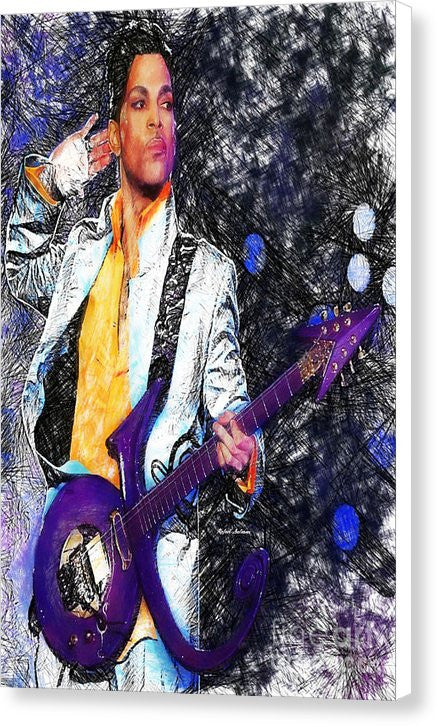 Impression sur toile - Prince - Hommage à la guitare