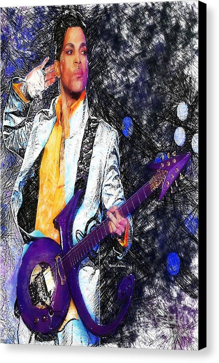 Impression sur toile - Prince - Hommage à la guitare