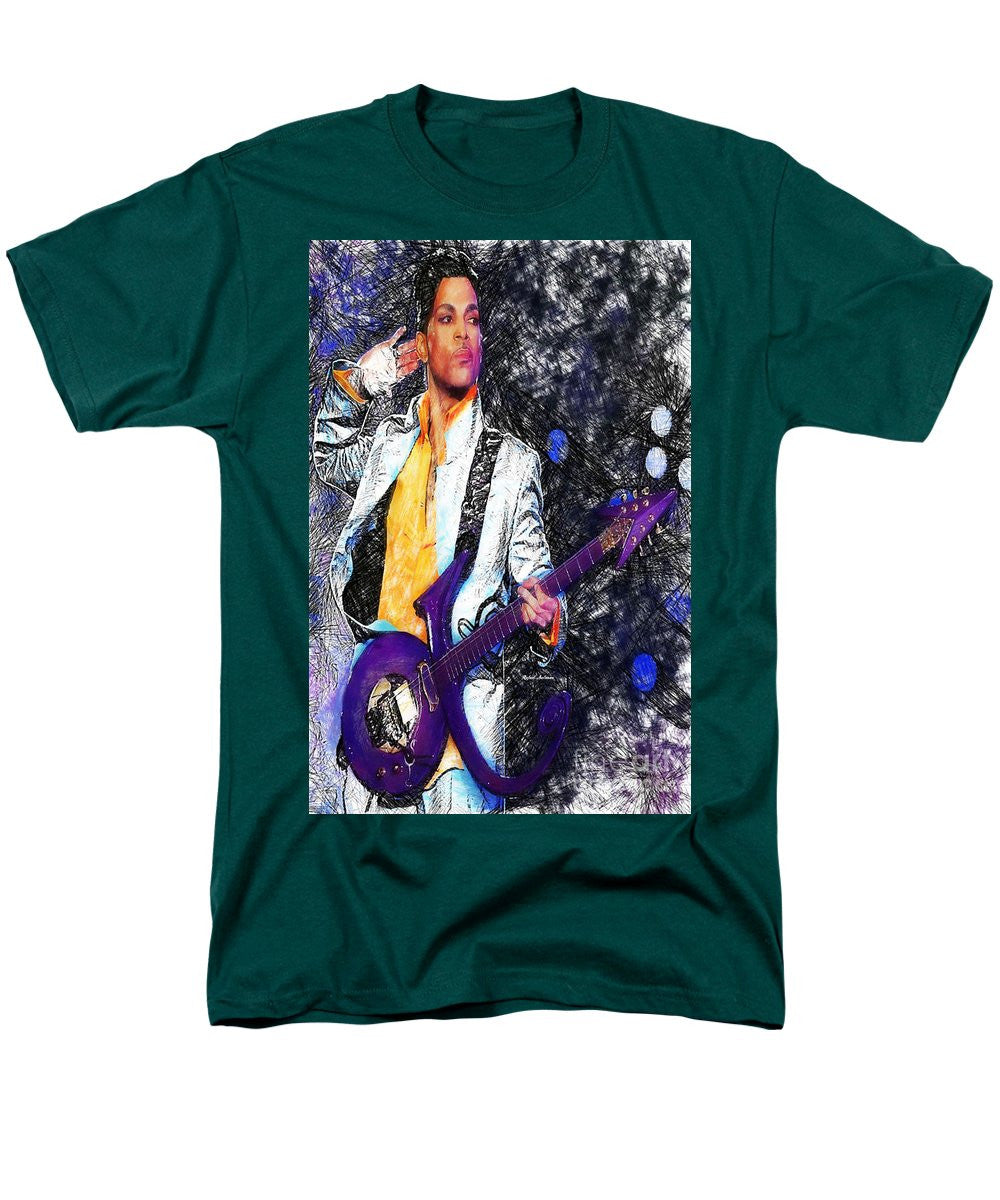 Men's T-Shirt  (Regular Fit) - Prince - Tribute With Guitar