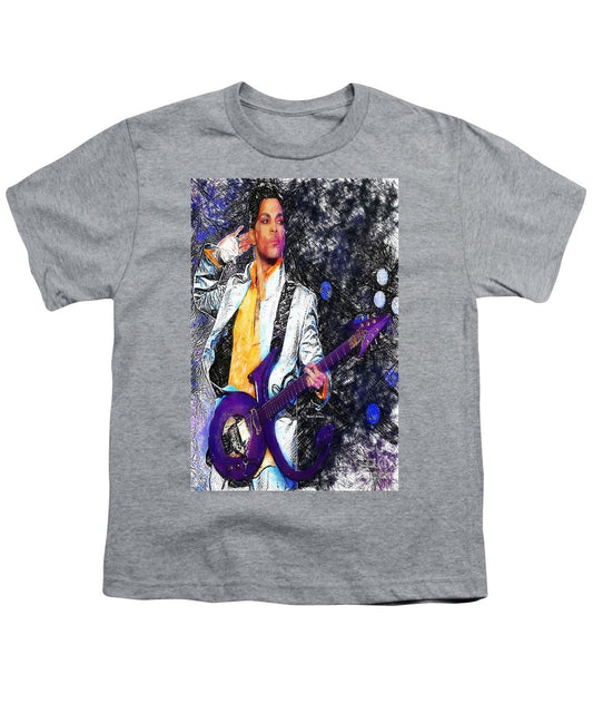 T-shirt pour jeunes - Prince - Hommage à la guitare