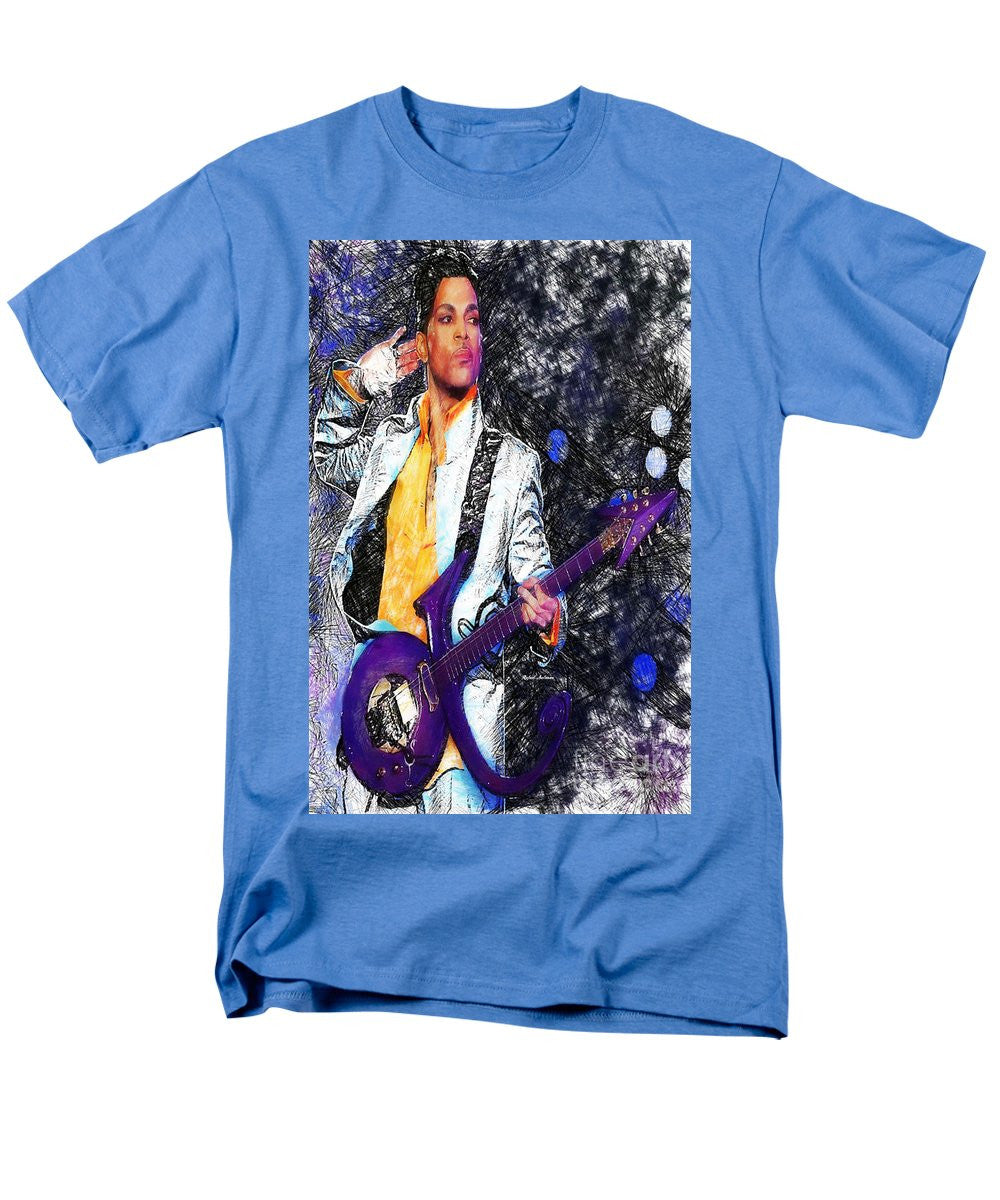 Men's T-Shirt  (Regular Fit) - Prince - Tribute With Guitar