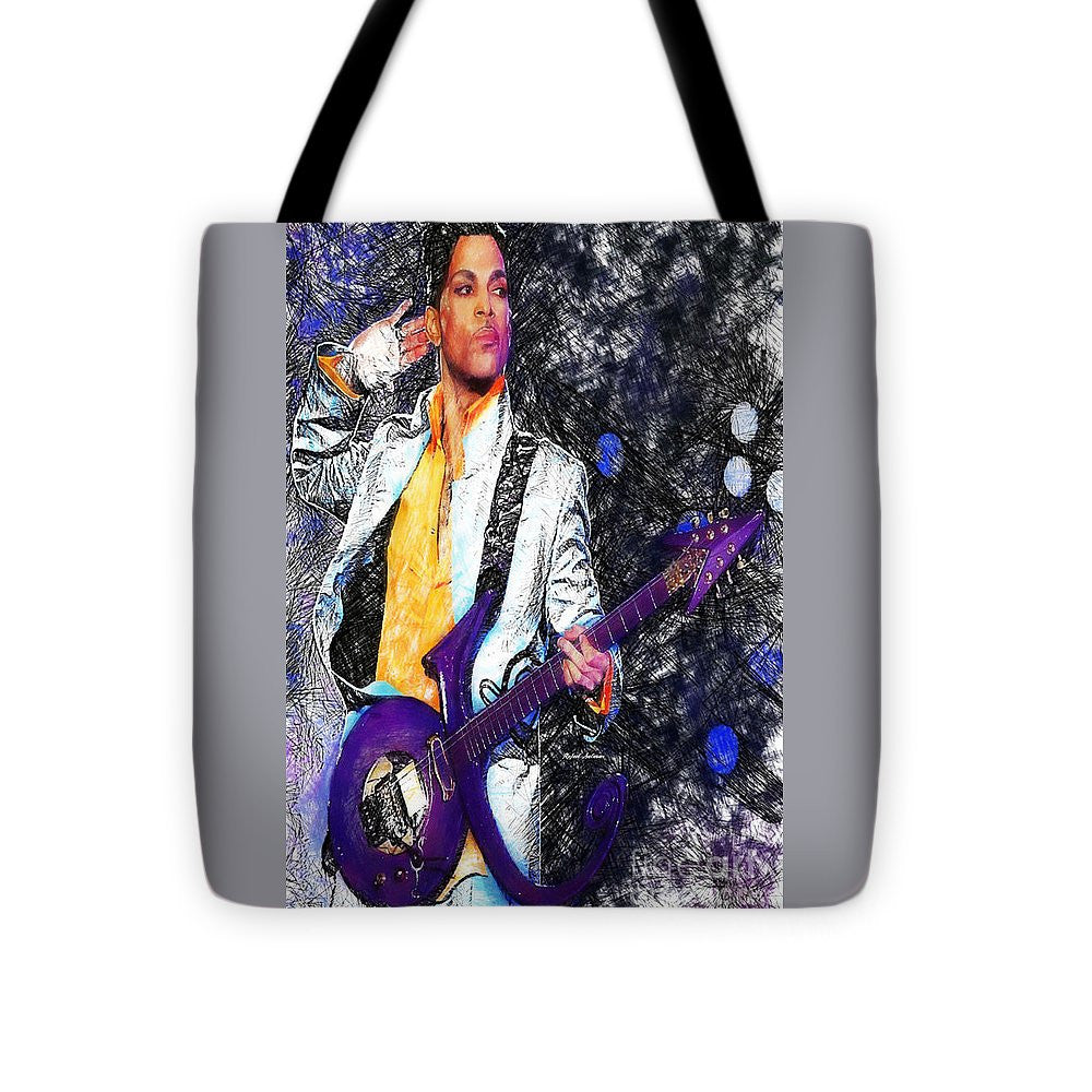 Sac fourre-tout - Prince - Hommage avec guitare