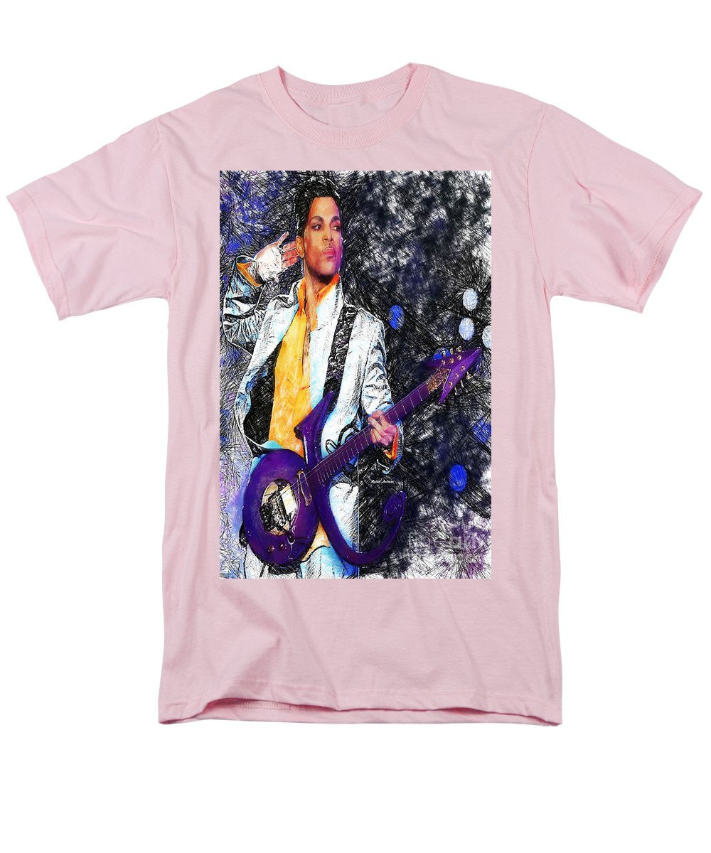 Men's T-Shirt  (Regular Fit) - Prince - Tribute With Guitar