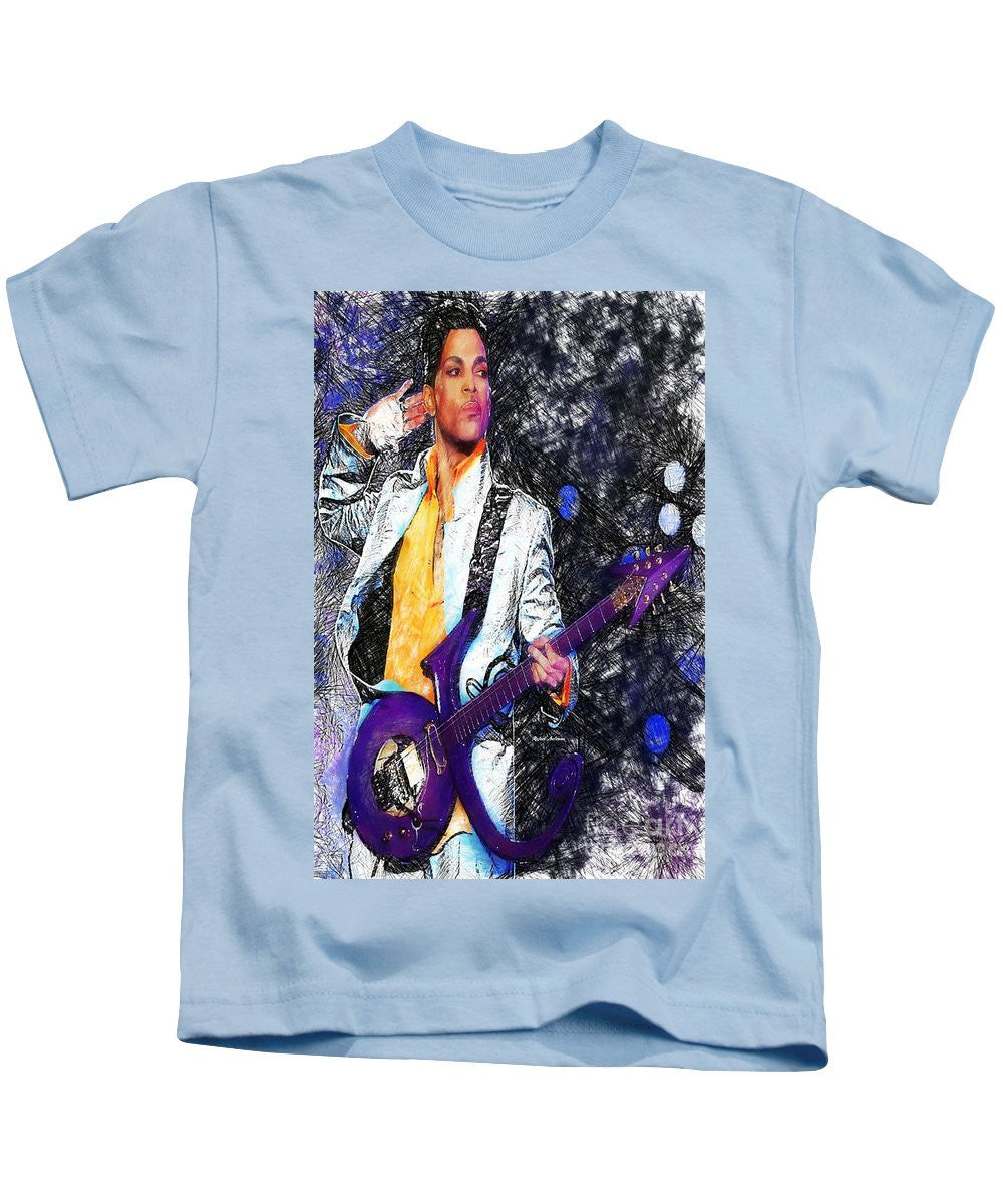 Kids T-Shirt - Prince - Tribute With Guitar