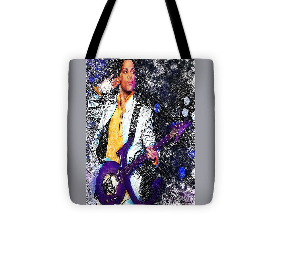 Sac fourre-tout - Prince - Hommage avec guitare