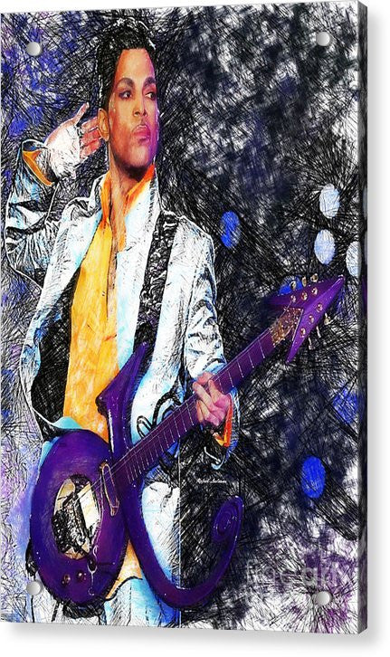 Impression acrylique - Prince - Hommage à la guitare