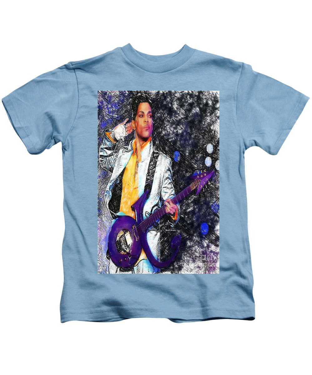 Kids T-Shirt - Prince - Tribute With Guitar