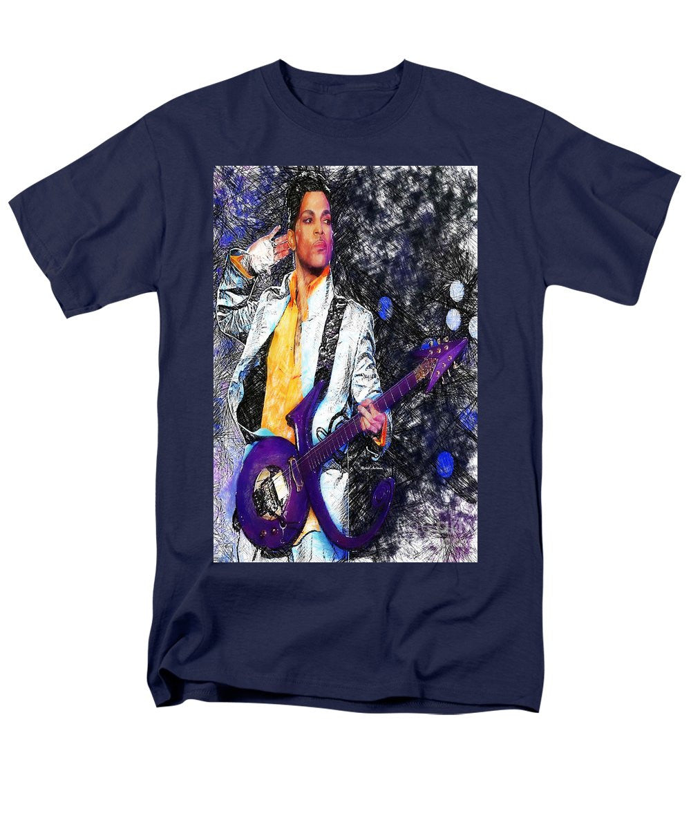 Men's T-Shirt  (Regular Fit) - Prince - Tribute With Guitar